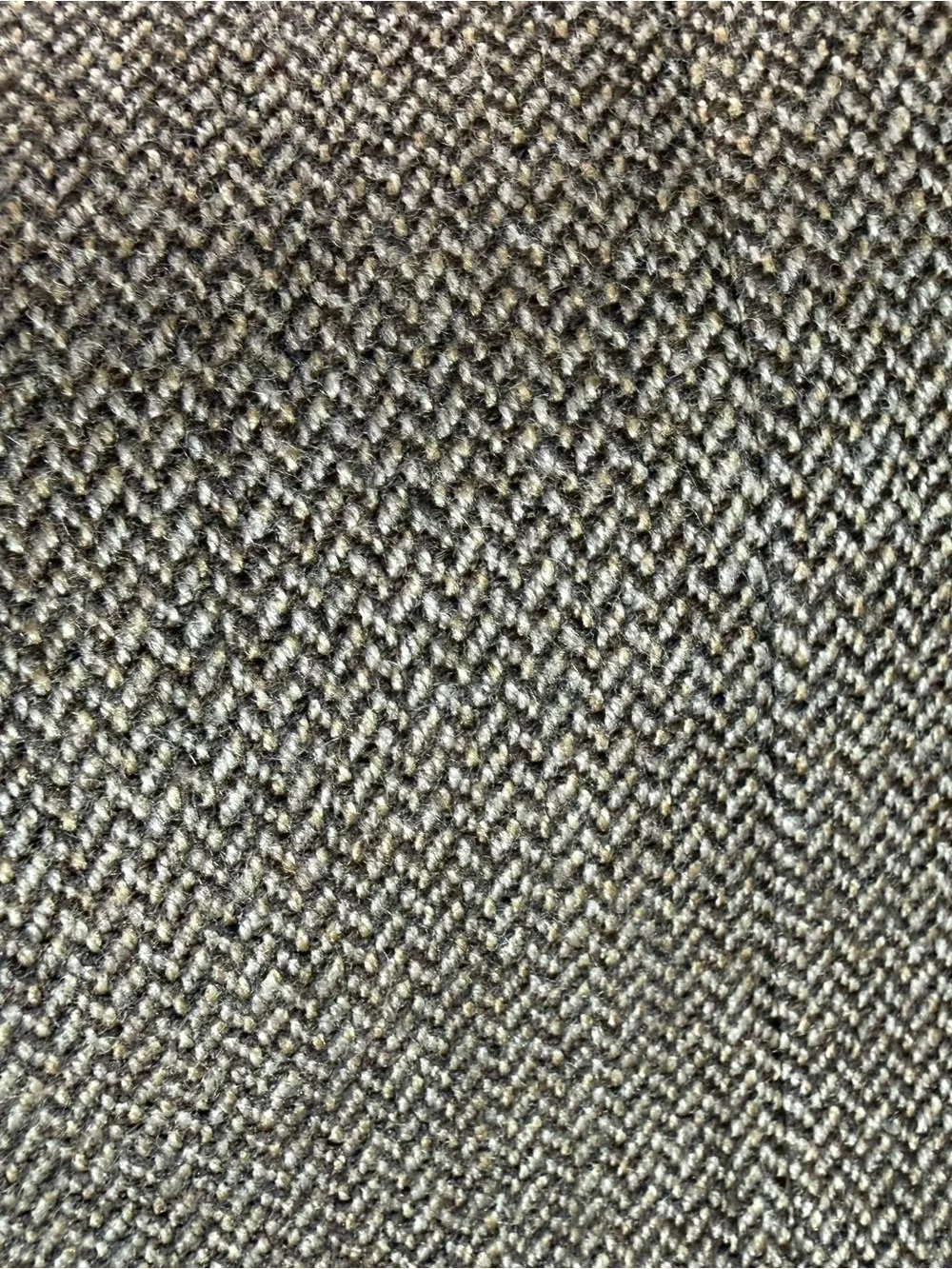 Vintage Tom James CI 100% Wool Brown Herringbone Sport Coat Blazer 46R? USA